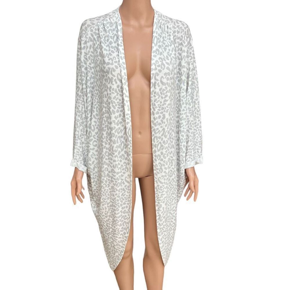 Jodifl cove animal print open front kimono cardigan size M NWT